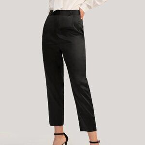 Lily Silk Comfort Fit Silk Cigarette Pants size Small 2